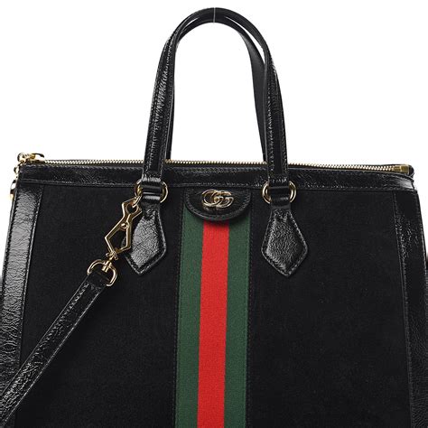 black gucci ophidia bag|Gucci black suede ophidia bag.